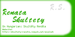 renata skultety business card